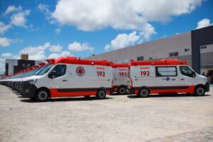 Atendimento de urgência do Samu na PB ganha reforço de 38 novas ambulâncias
